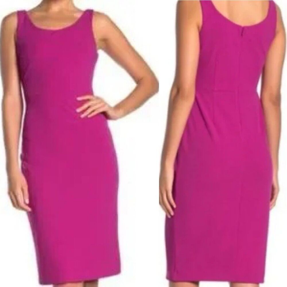Betsey Johnson Pink Scuba Dress Sleeveless Scoop Neck 14